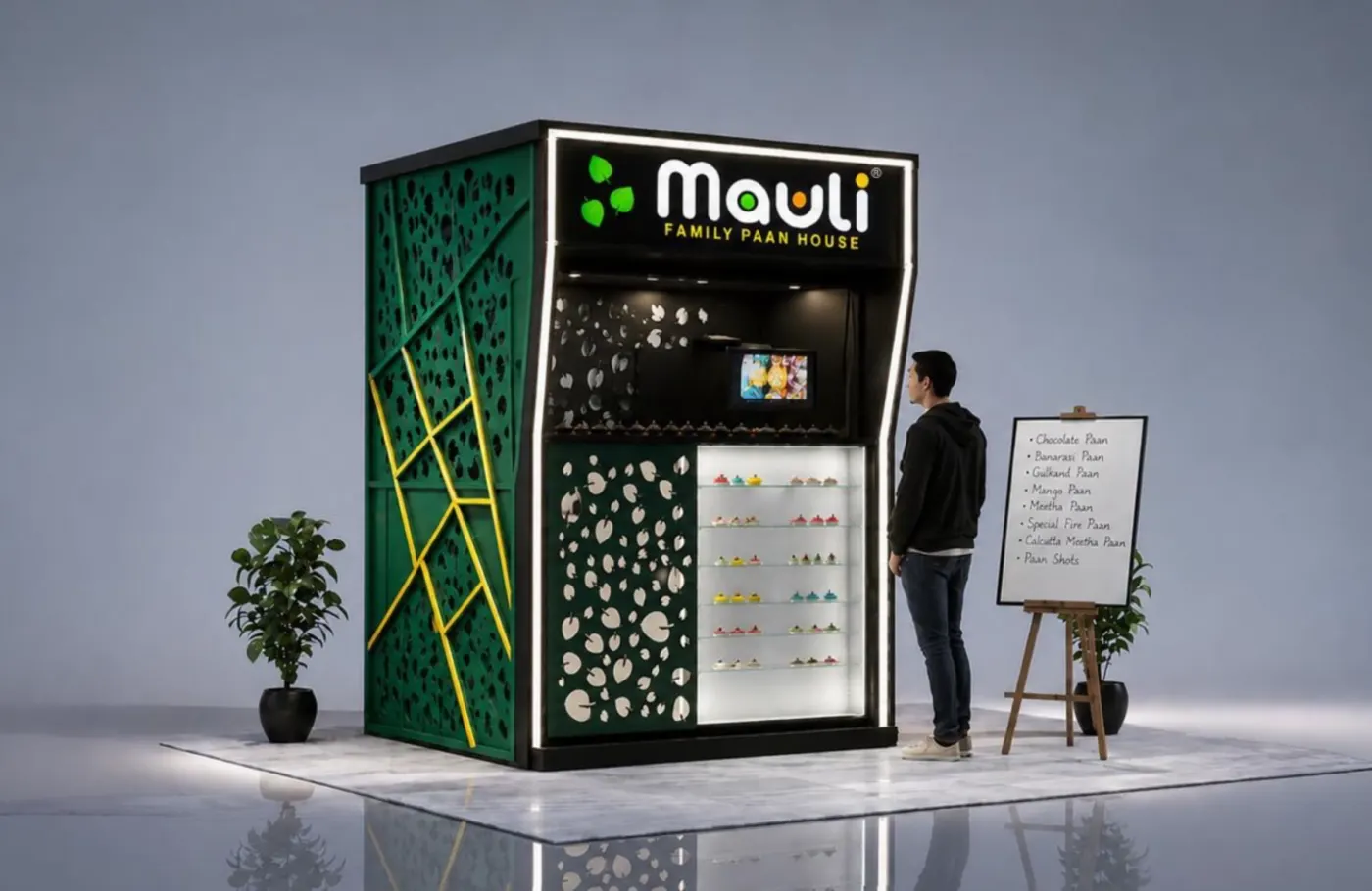 Mauli franchise live paan counter